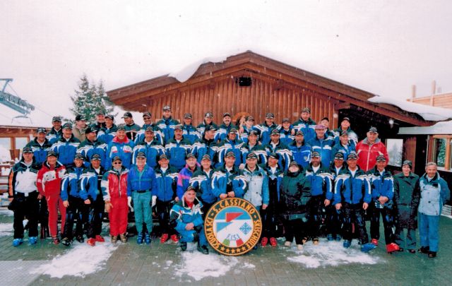 Image: the first Ski School in San Cassiano